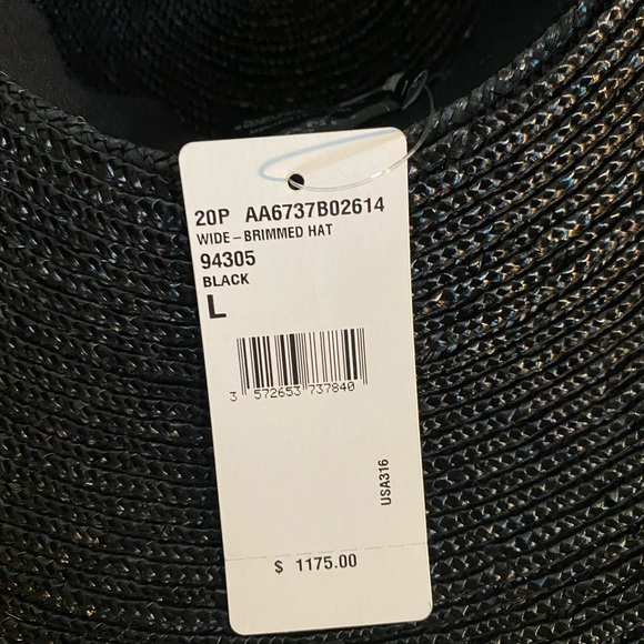 Chanel 2020 straw hat black NWT - Picture 6 of 12